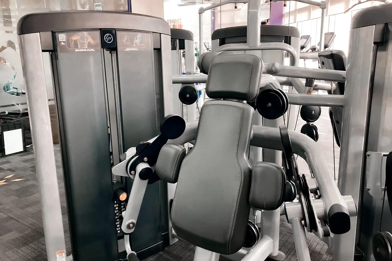 Fitness center at Elvaron Grand Hotel